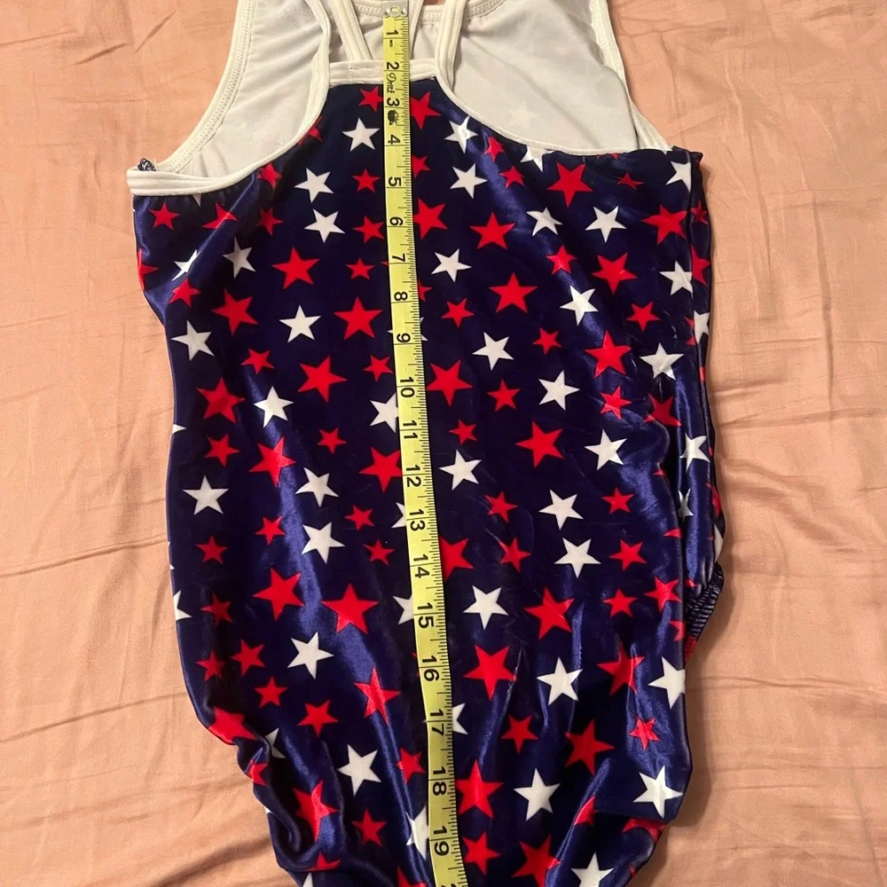 Navy Star Print One-Piece Swimsuit - Red & White Stars - Picture 16 of 16